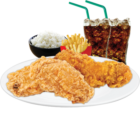 Combo Đùi Gà + Cánh Gà + Cơm Trắng