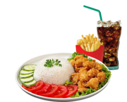 Combo Gà Viên + Cơm Trắng